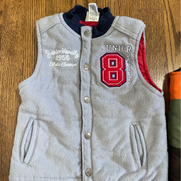 Wonder Kids Little Rebels Boys Vests **Qty 3** Gray Yellow Orange Size 4T - Picture 2 of 13